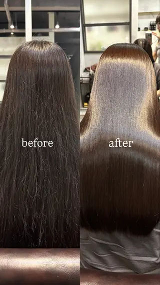 ロング 🖤ほのか/ツヤ髪 /髪質改善/縮毛矯正のヘアスタイル