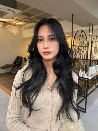 ロング 梅田韓国ヘア kiara🩷彡のヘアスタイル