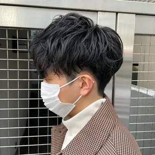ショート パーマ メンズ 【メンズ縮毛矯正】 田中秀斗のヘアスタイル