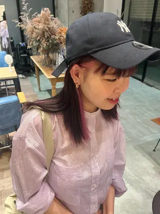 ミディアム カラー BLESS所属・森 梨奈🩷 カットモデル募集✂︎のヘアスタイル