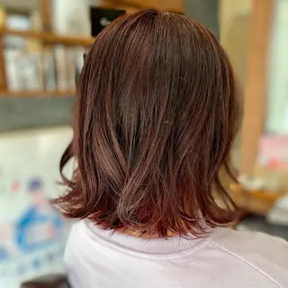 セミロング 加藤 実穂のヘアスタイル