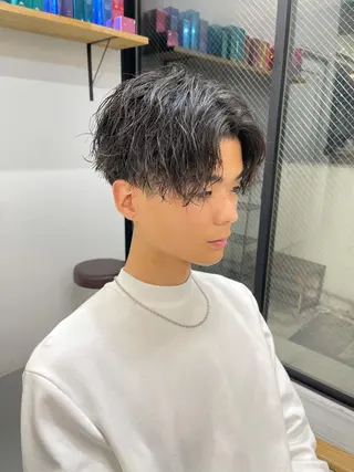 ショート パーマ メンズ 森本裕/オーナー/ スパイラルパーマのヘアスタイル