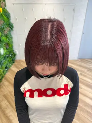 ショート RAFTOKYO浜松所属・柴田樹/大人可愛い 艶髪カラー/髪質改善のヘアスタイル