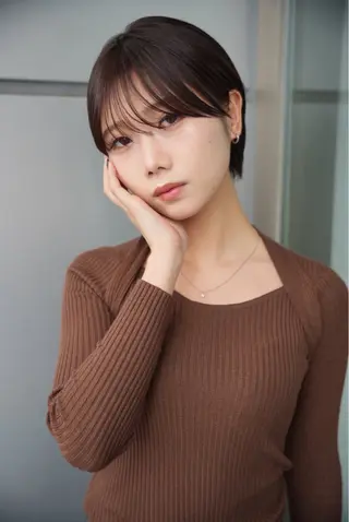 ショート soigné 表参道【ソワネ】所属・🖱️透明感カラー ×髪質改善Rikyuのヘアスタイル