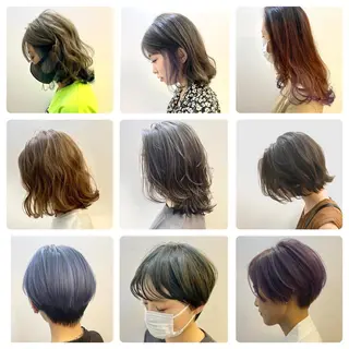 ミディアム カラー 艶髪カラー&ウルフ フルカワ ヒロズミのヘアスタイル