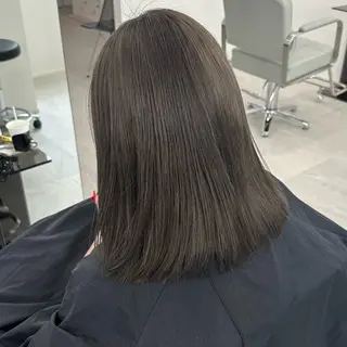 ミディアム カラー REAL 心斎橋所属・ハイトーン/ベージュ /デザイン🦋ナツミのヘアスタイル