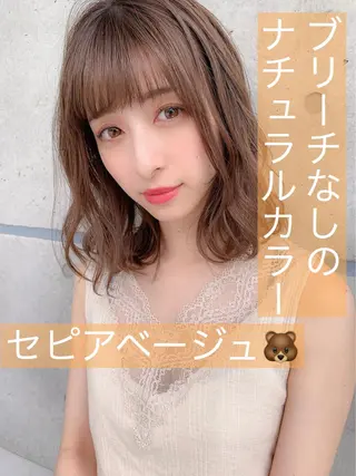 ミディアム カラー パーマ ヘアアレンジ 💖うる艶カラー💖 モデル募集💖のヘアスタイル