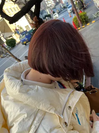 ショート カラー 【髪質改善/縮毛矯正 /カラー】ホサカのヘアスタイル