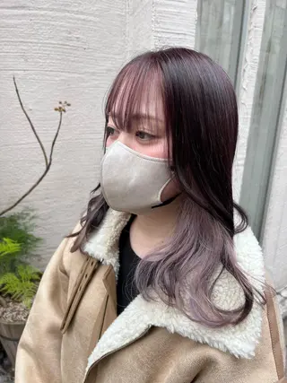 セミロング カラー uros.所属・メンズパーマ/ エクステ🌞セナのヘアスタイル