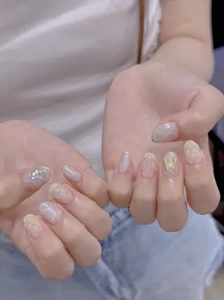 ネイル 🩵ニヨ ネイル ☁️のネイルデザイン