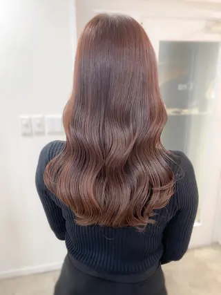 ミディアム パーマ ミディアム/顔周り/ ベージュ🌼mayuのヘアスタイル