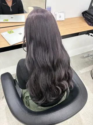 ロング miku/ラベンダー 透明感カラー🪻❤︎のヘアスタイル