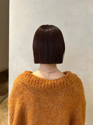 カラー yuuka/ボブ/ダ ブルカラー/髪質改善のヘアスタイル