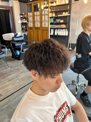 ショート パーマ メンズ スパイキー/ツイスパ /メンズパーマ/結希のヘアスタイル