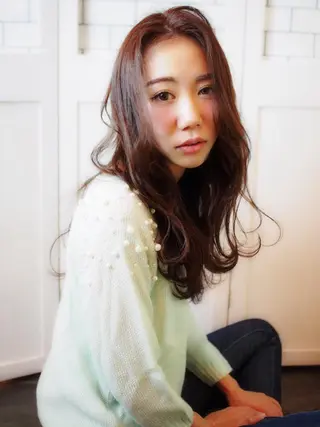 セミロング ほさか しんごのヘアスタイル