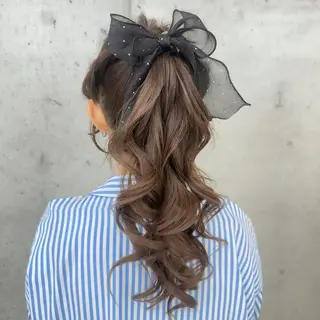 ロング ヘアアレンジ ヘアアレンジ 🌻あやみん🌻のヘアスタイル