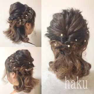 ミディアム ヘアアレンジ ＊ asukaのヘアスタイル