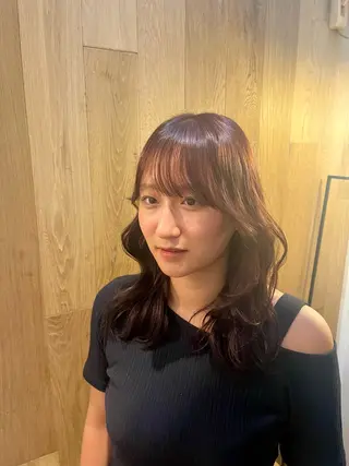 ミディアム 艶カラー✨️ 須澤亮斗のヘアスタイル