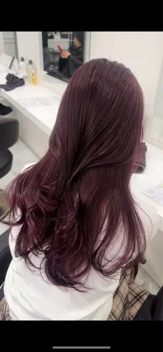 ロング 暖色ヘア/艶髪レッド セナ🎀のヘアスタイル