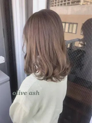 ミディアム カラー ヘアアレンジ topstylist 芳賀みなみのヘアスタイル