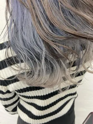カラー ダメージレスブリーチ /艶髪/横須賀智也のヘアスタイル
