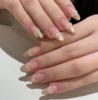 ネイル By moonネイル 🌷ワンホン/韓国風のネイルデザイン