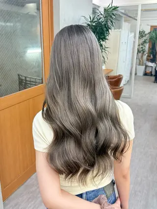 セミロング カラー 佐古 遼太のヘアスタイル