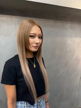 ロング tnbtokyo所属・お悩み解決❗️渋谷 シールエクステ専門のヘアスタイル