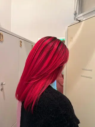 ロング ハイトーンカラー/エ クステ/デザインのヘアスタイル