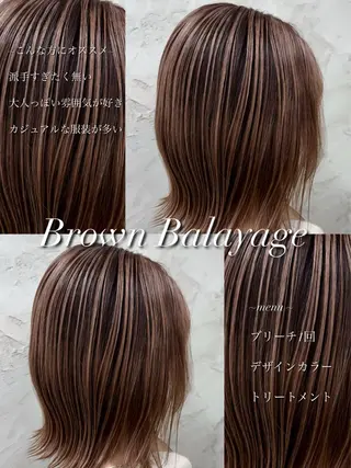 ミディアム カラー NEOSALON Blast所属・デザイン/美髪カラー 艶職人/福井SHUNのヘアスタイル