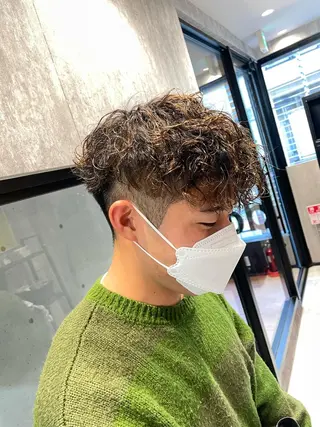 ショート カラー パーマ メンズ 🔥メンズ超特化🔥 青木海斗のヘアスタイル