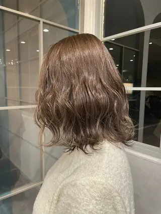 ミディアム カラー Then所属・mana/ハイトーン /ヘアアレンジ🎀のヘアスタイル