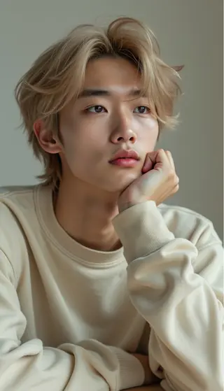 カラー メンズ 岡本 琉聖のヘアスタイル