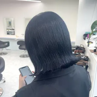 ミディアム 🤍韓国寒色カラー 🤍MADOKAのヘアスタイル