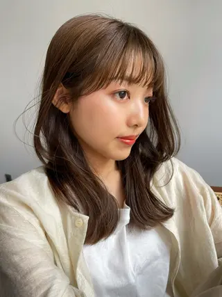 セミロング 松本 結のヘアスタイル