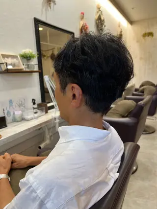 パーマ メンズ 🌱ブリーチカラー しばただいき🌱のヘアスタイル