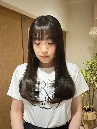 ロング カラー KANO🌷 ブリーチなしカラーのヘアスタイル