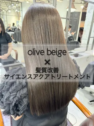 セミロング カラー 髪質改善/縮毛矯正/ 艶髪/春山良太のヘアスタイル