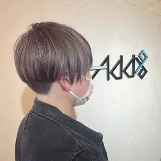 ショート カラー パーマ メンズ ヘアアレンジ Add9 柳田健登のヘアスタイル