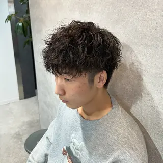 ショート パーマ メンズ 【メンズ特化】 サエキカズマのヘアスタイル