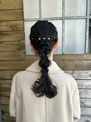 ロング ヘアアレンジ 横浜カラー/パーマ/ SAKI💫のヘアスタイル