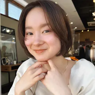 ミディアム カラー 🌱小顔ヘア/ボブ ミディアム/双葉🌱のヘアスタイル