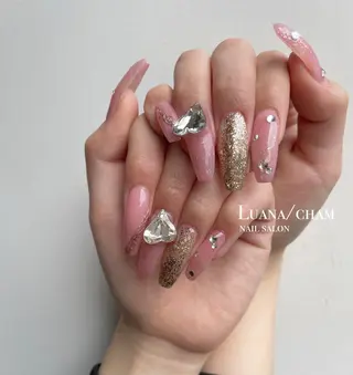 ロング nail salon neigeのネイルデザイン