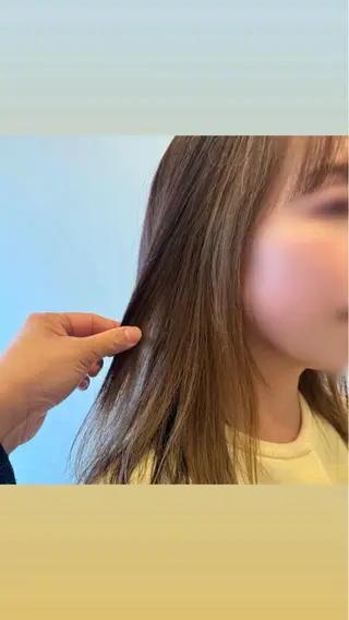 セミロング くわこひなた 【下赤塚サロン🎀】のヘアスタイル