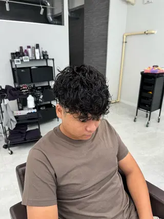 ショート パーマ メンズ メンズカット/波巻き TAKUMAのヘアスタイル