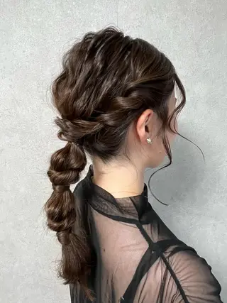 ミディアム ヘアアレンジ MIKOTO/マンツ ーマン/髪質改善🤎のヘアスタイル