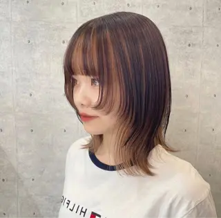 ミディアム Misaki/ レイヤー/ウルフのヘアスタイル