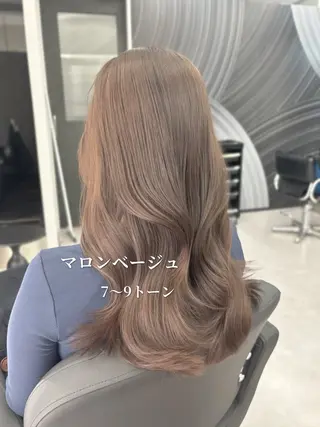 ロング カラー 心斎橋/ブリーチなし 髪質改善/レイヤーのヘアスタイル