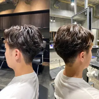 ショート メンズ Agu hair lore沼館店所属・八戸パーマ/メンズパ ーマ/シンゴ。のヘアスタイル