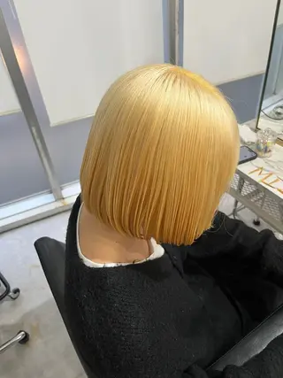 ショート カラー 🎀透明感ブリーチ カラー🎀ミズキのヘアスタイル